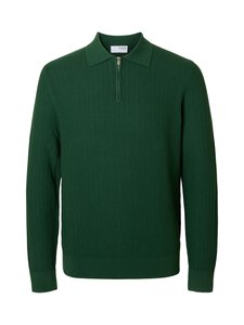 Selected - Kootud polosärk SlhCran Structure - DARK GREEN | Stockmann