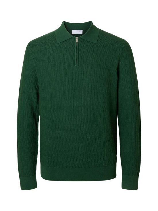 Selected - Kootud polosärk SlhCran Structure - DARK GREEN | Stockmann - photo 1