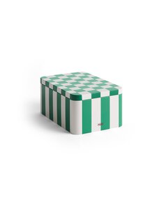 HAY - Tin Small Green And Off White skārda kārba 17 x 11.1 x 7.3 cm - GREEN AND OFF-WHITE HAY - Tin Small Green And Off White skārda kārba 17 x 11.1 x 7.3 cm - GREEN AND OFF-WHITE | Stockmann