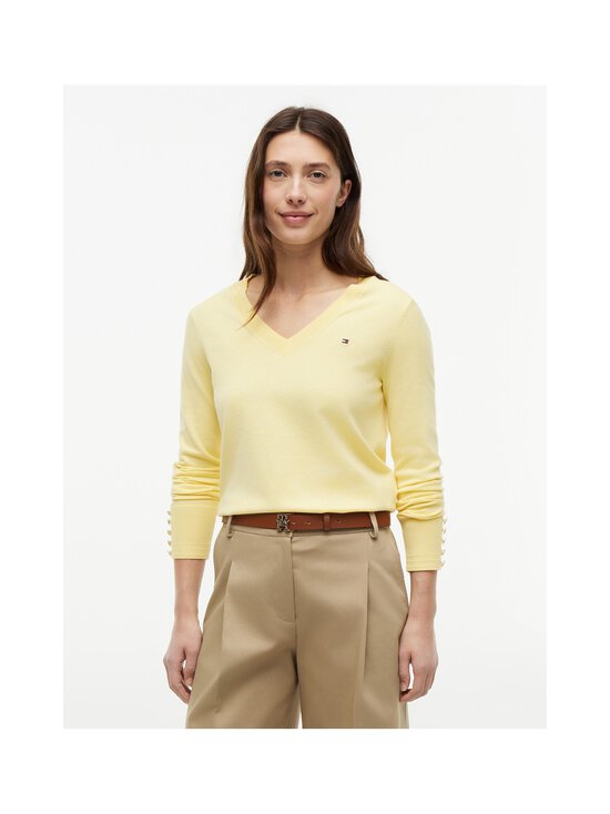 Tommy Hilfiger - Jersey Stitch -neulepusero - ZF0 CITRONELLA | Stockmann - photo 4