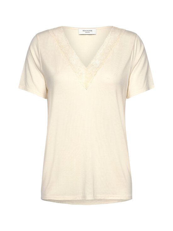Rosemunde - RWBiarritz V-neck Lace t-paita - 037 IVORY | Stockmann - photo 1