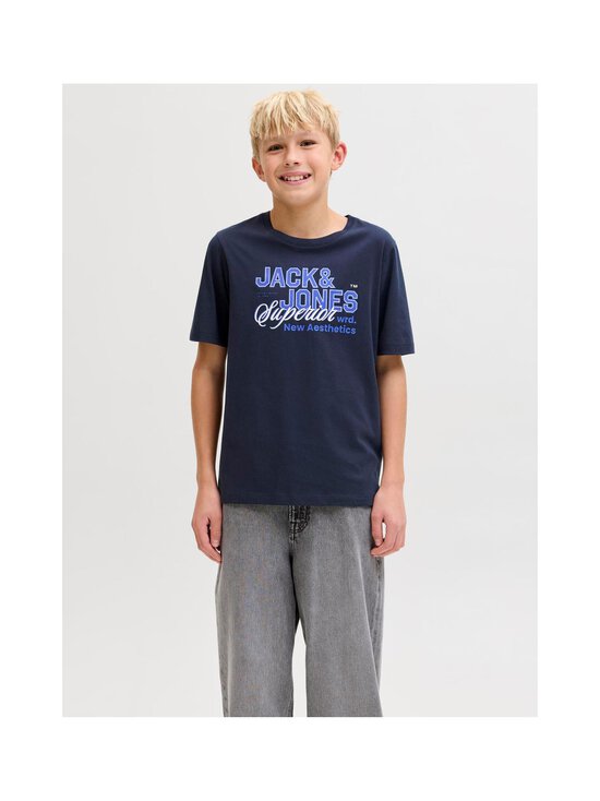 JACK & JONES junior - JjElogo O-neck t-paita - NAVY BLAZER PRINT:DAZZLING BLUE | Stockmann - photo 4
