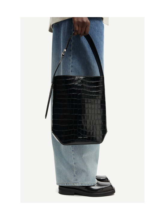 Samsoe Samsoe - Saelmegade Bucket -nahkalaukku - CLR000021 BLACK | Stockmann - photo 4