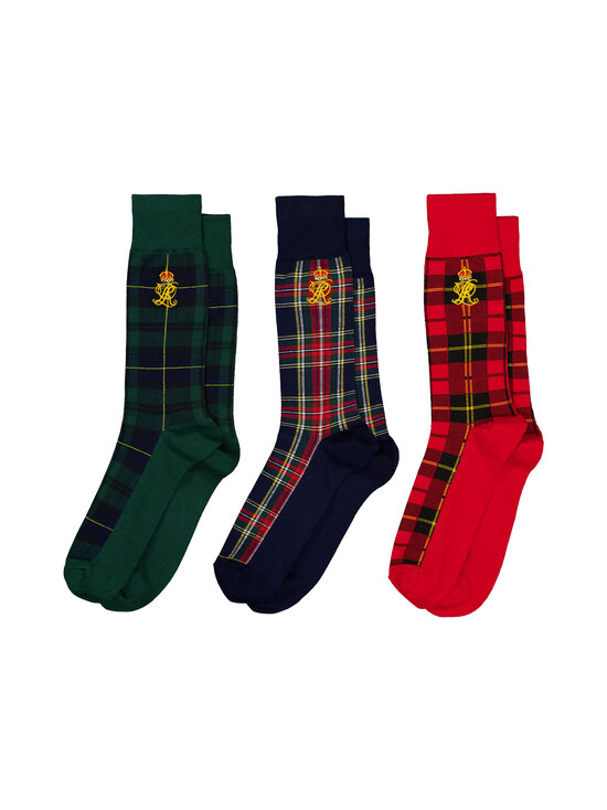 Polo Ralph Lauren - Sokid Crew, 3 paari - 001 RED NAVY MULTI | Stockmann - photo 2