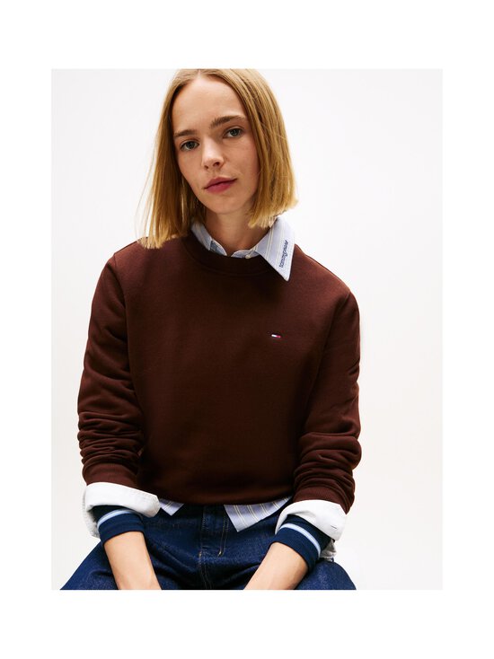 Tommy Jeans - Regular Flag Crew -collegepaita - GS7 RICH BROWN | Stockmann - photo 5