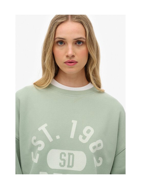 Superdry - Athletic Relaxed -collegepaita - 1KN LIGHT JADE GREEN | Stockmann - photo 4