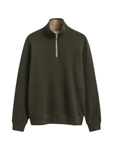 GANT - Sacker Rib Half Zip džemperis - 368 DARK MOSS GREEN | Stockmann