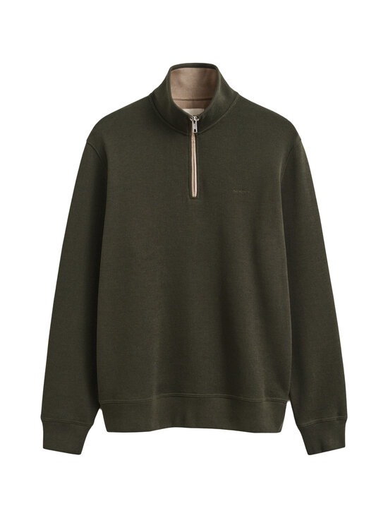 GANT - Sacker Rib Half Zip džemperis - 368 DARK MOSS GREEN | Stockmann - photo 1