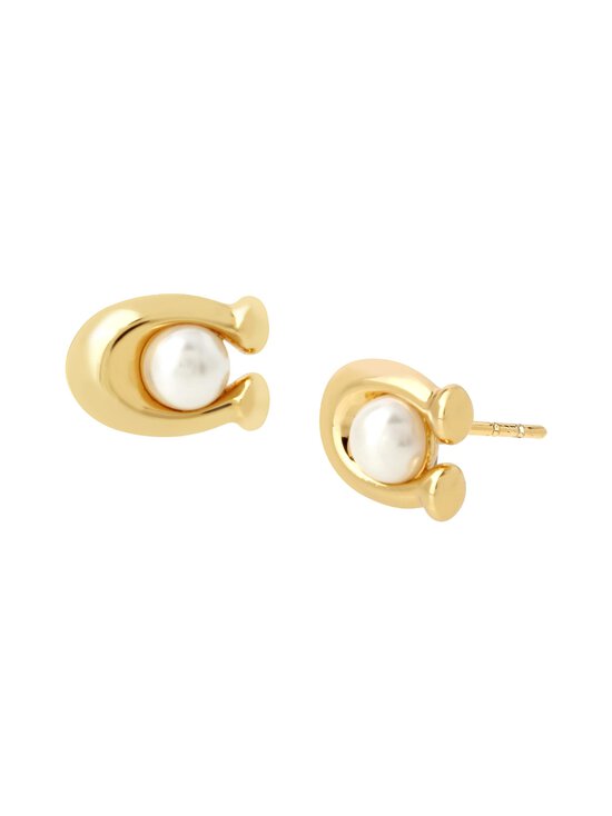 Coach - Pearl C Stud -korvakorut - WHITE/GOLD | Stockmann - photo 3