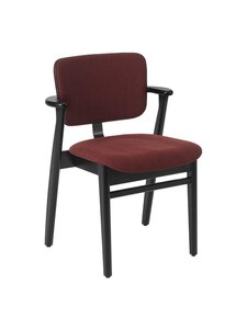Artek - Domus-tuoli istuin- ja selkänojaverhoiltu Hola-kangas chestnut / petsattu musta - BROWN | Stockmann