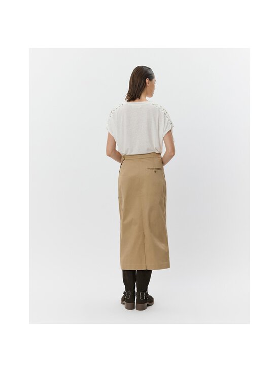 Sofie Schnoor - AleidSW Regular - pellavasekoitteinen t-paita - 0101 OFF WHITE | Stockmann - photo 4