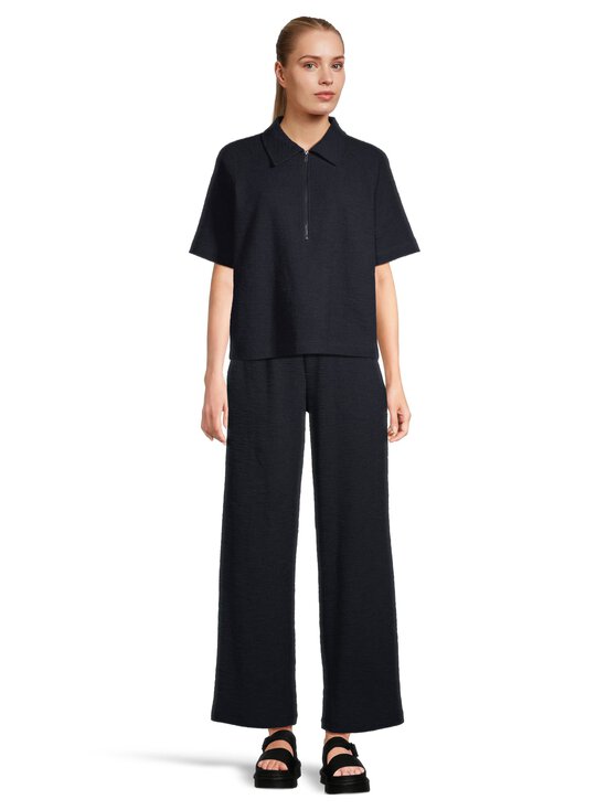 NOOM - Angela Wide Leg -trikoohousut - DK.NAVY | Stockmann - photo 3