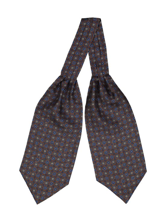 Stockholm Kravatt - Medallion Ascot -silkkihuivi - 8 BLUE/BRONW | Stockmann - photo 2