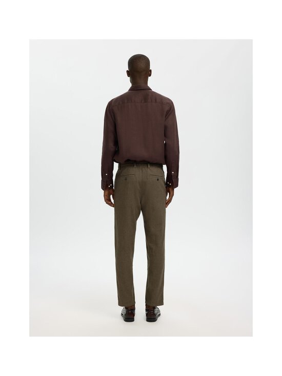 Selected - SlhSlimtape Brody Linen Blend Bikses - FOREST NIGHT | Stockmann - photo 4