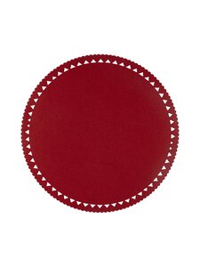 Pentik - Sydän- huopainen pöytätabletti, 38 cm - RED | Stockmann