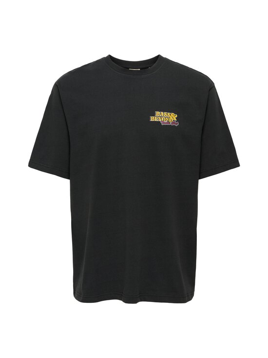 Only & Sons - OnsSeb t-paita - JET BLACK PRINT:BASS &AMP; BEYOND | Stockmann - photo 4