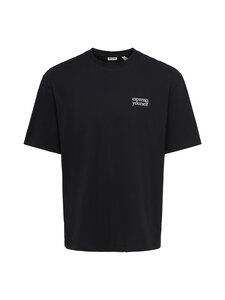 Only & Sons - OnsFred Drinks Life Relaxed t-paita - BLACK PRINT:ESPRESSO YOURSELF | Stockmann