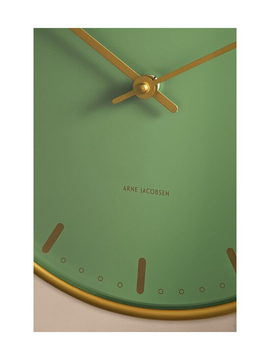 Arne Jacobsen - City Hall Wall -kello Ø 21 - GREEN | Stockmann - photo 2