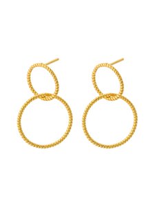 Pernille Corydon - Double Twisted Gold-plated Earrings - GOLD PLATED | Stockmann