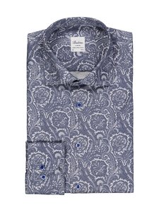 Stenströms - Paisley Slimline -kauluspaita, erikoispitkät hihat - LIGHT BLUE PATTERN | Stockmann