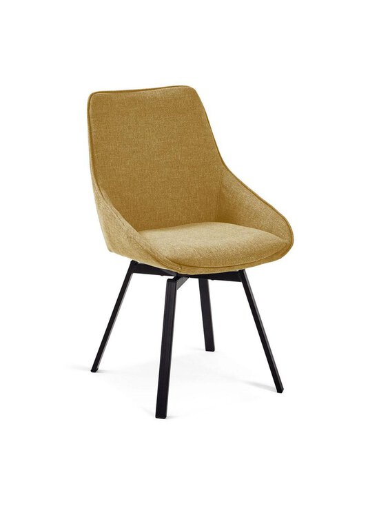 Kave Home - Jenna-tuoli keltainen chenille-kangas - BEIGE | Stockmann - photo 1