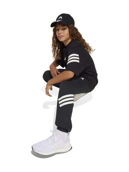 adidas Sportswear - Laiad püksid 3 Stripes Wide - JD1298 BLACK/WHITE | Stockmann - photo 4