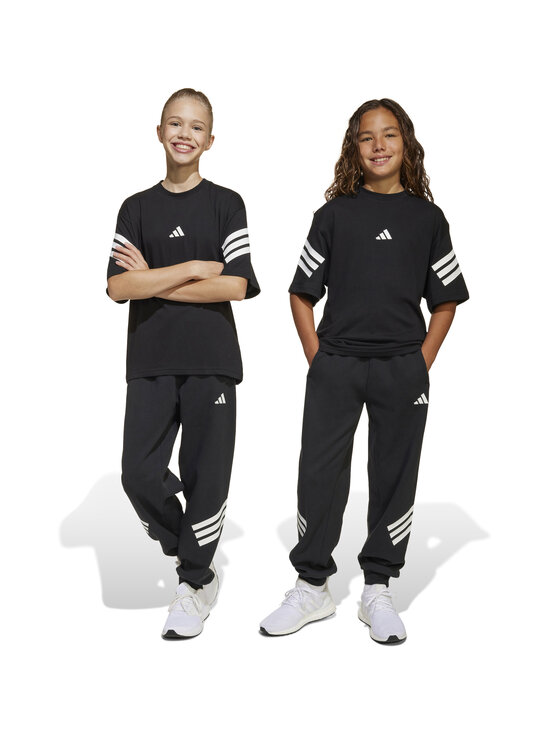 adidas Sportswear - Laiad püksid 3 Stripes Wide - JD1298 BLACK/WHITE | Stockmann - photo 8