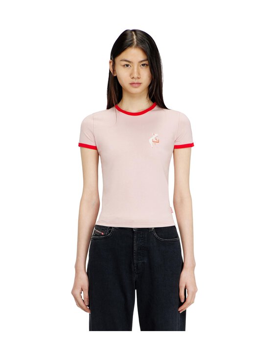 Diesel - T-Uncuties-Long-S12 t-paita - 33L PALE MAUVE | Stockmann - photo 2