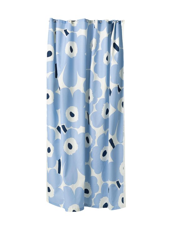Marimekko - Dušikardin Unikko 180 × 200 cm - 155 OFF WHITE, LT.BLUE, NAVY | Stockmann - photo 1