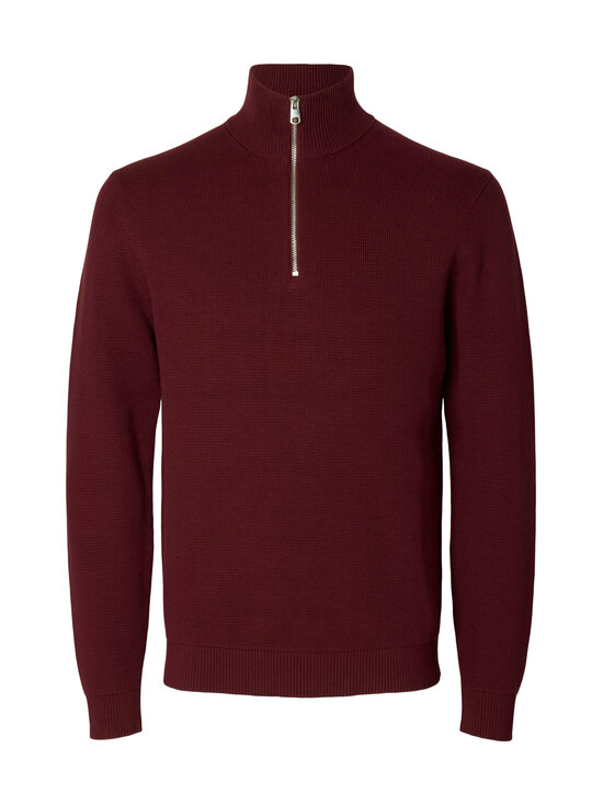 Selected - SlhDane Half Zip kokvilnas trikotāža - TAWNY PORT | Stockmann - photo 1