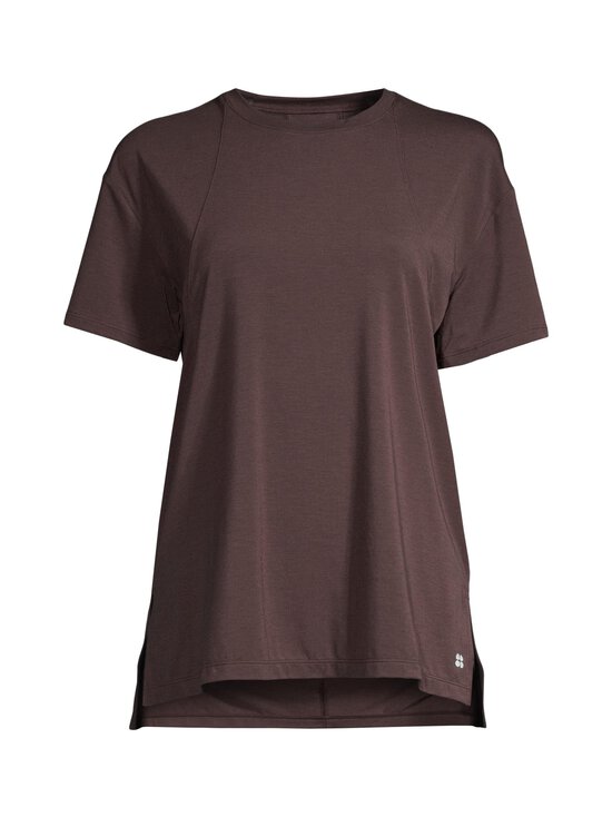Sweaty Betty - Soft Flow Studio Longline t-paita - 5474 SABLE BROWN | Stockmann - photo 1