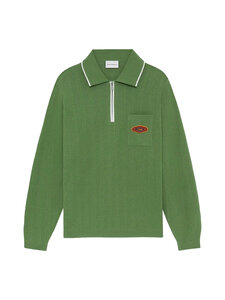 Drôle de Monsieur - Drôle Patch -neulottu pikeepaita - LGN / LIGHT GREEN | Stockmann