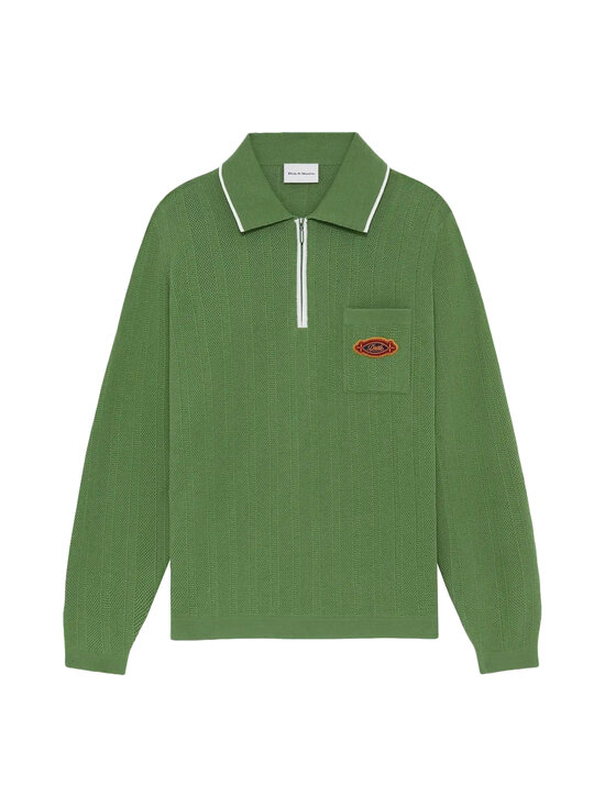 Drôle de Monsieur - Drôle Patch -neulottu pikeepaita - LGN / LIGHT GREEN | Stockmann - photo 1