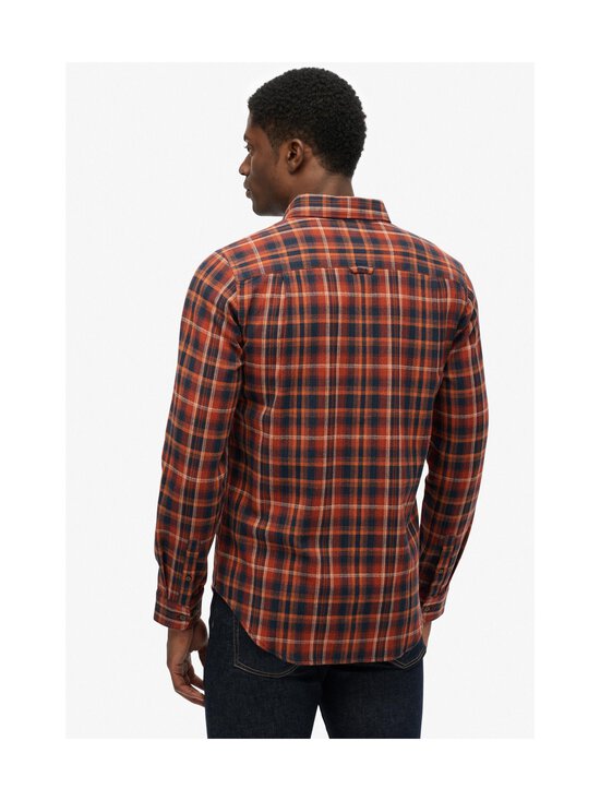 Superdry - Triiksärk Cotton Lumberjack - H8O LOGGER CHECK ORANGE | Stockmann - photo 3