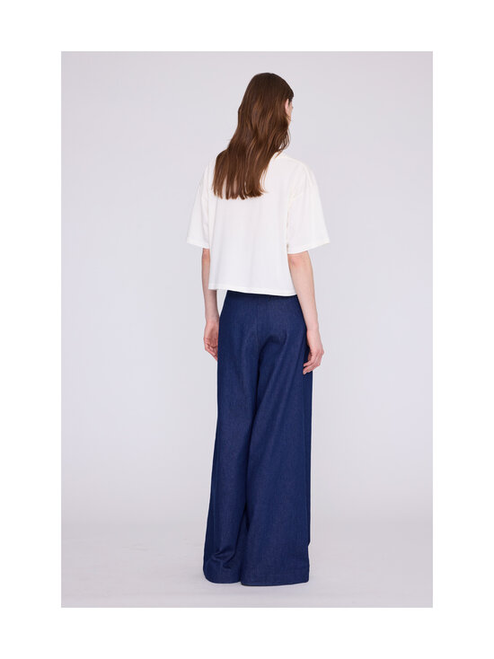 Anine Bing - Johnny Cropped t-paita - WKHA3 CREAM | Stockmann - photo 2