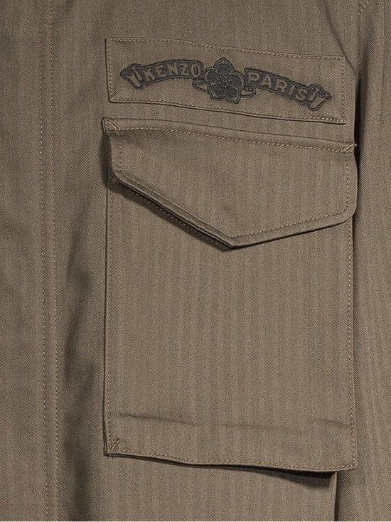 Kenzo - Paris Emblem Military -takki - 97 STONE GREY | Stockmann - photo 6