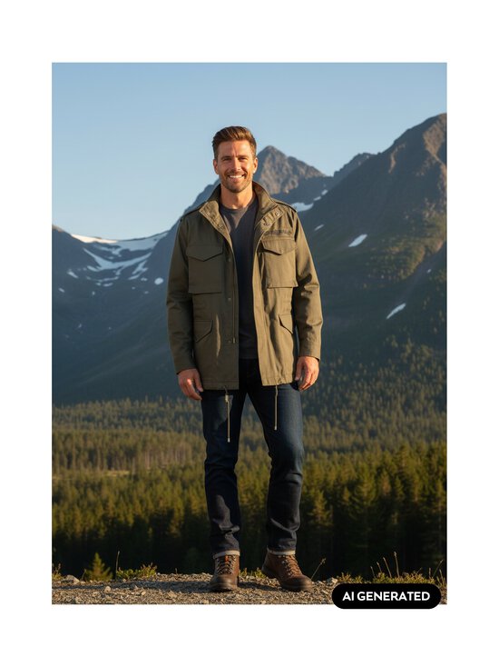 Kenzo - Paris Emblem Military -takki - 97 STONE GREY | Stockmann - photo 7