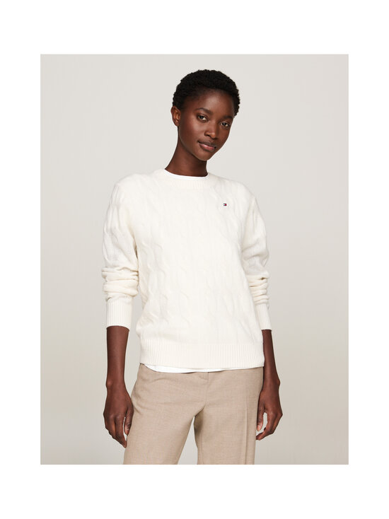 Tommy Hilfiger - Soft Wool -palmikkoneule - Z00 IVORY PETAL | Stockmann - photo 3