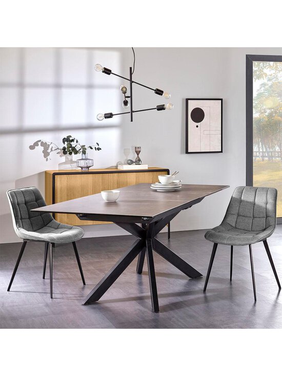 Kave Home - Atminda -jatkettava ruokapöytä musta 90 x 160/210 cm - BLACK | Stockmann - photo 4