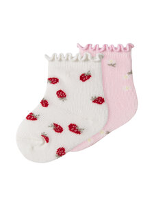 Name It - Sokid NbfJuberry 2 paari - CLOUD DANCER PACK:CRADLE PINK | Stockmann