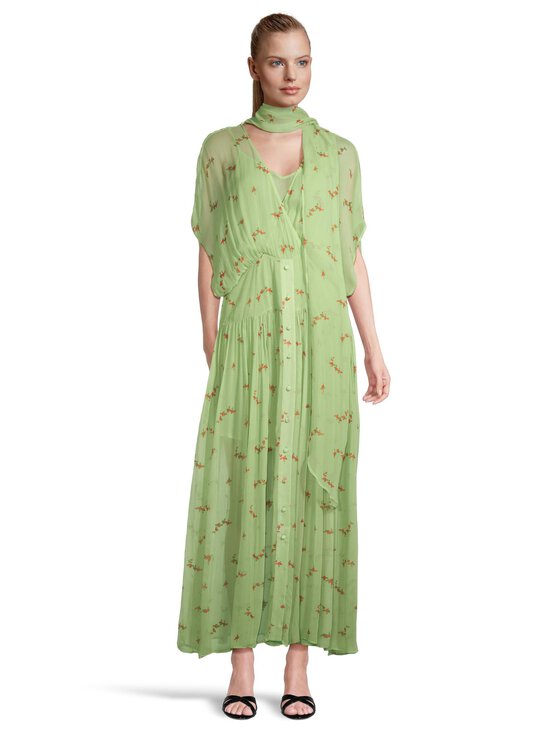 Ganni - Georgette Textured -silkkimekko - ZZ7 SEEDLING | Stockmann - photo 2