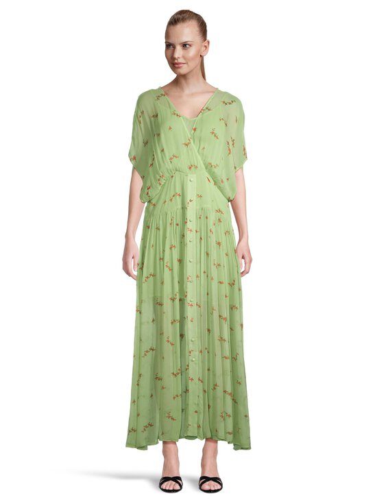 Ganni - Georgette Textured -silkkimekko - ZZ7 SEEDLING | Stockmann - photo 4