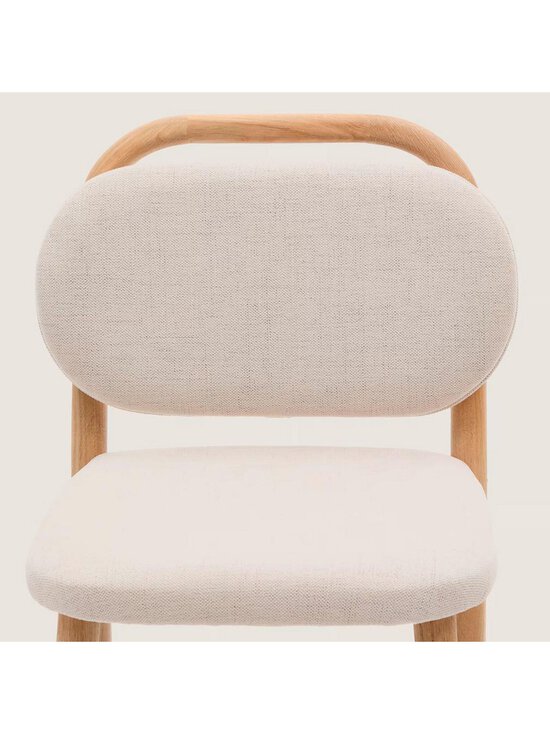 Kave Home - Helda-baarijakkara beige chenille-kangas / tammi K 65 cm - BEIGE | Stockmann - photo 6