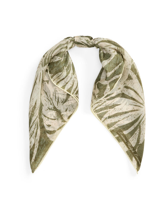 Lauren Ralph Lauren - Palm Leaves Square -silkkihuivi - 001 OLIVE | Stockmann - photo 2