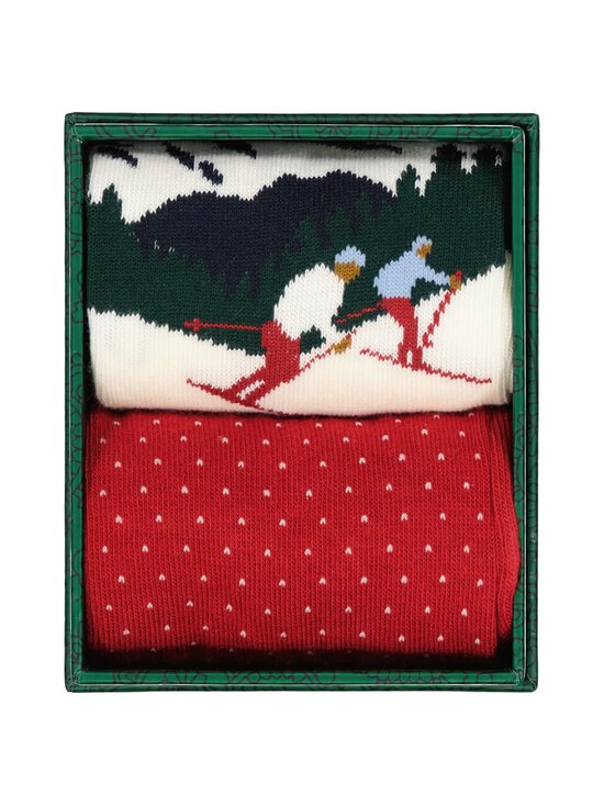 GANT - Ski Artwork -sukat lahjapakkauksessa 2-pack - 629 CHERRY RED | Stockmann - photo 3