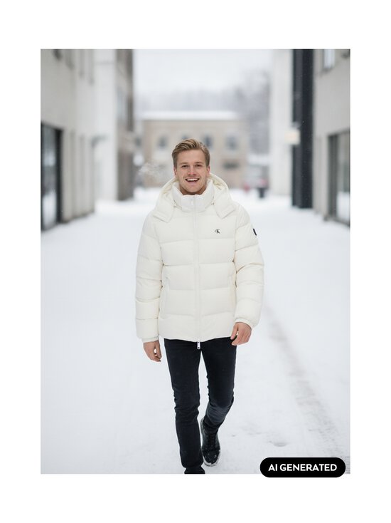 Calvin Klein Jeans - Zip Off Hood Down Puffer -toppatakki - YAF BRIGHT WHITE | Stockmann - photo 8