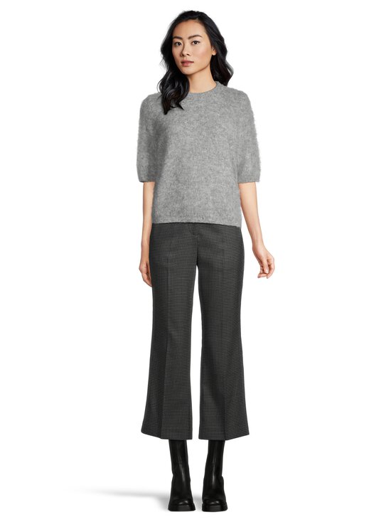 GANT - Checked Cropped Flare bikses - 90 CHARCOAL MELANGE | Stockmann - photo 3