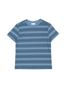 Lacoste - Logo Stripes t-paita - GAI LIMESTONE/FALCON-NAVY BLUE | Stockmann