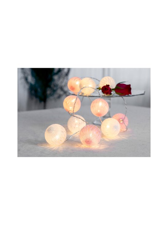 Airam - Roosa Nauha Pitsipallo -valosarja 3m, 10 led - WHITE/PINK - photo 2 Airam - Roosa Nauha Pitsipallo -valosarja 3m, 10 led - WHITE/PINK | Stockmann - photo 2