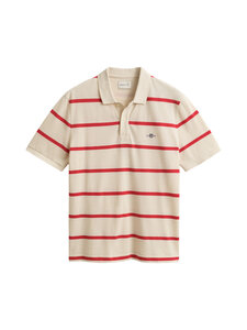 GANT - Svītrains polo krekls - 119 CREAMED WHITE | Stockmann